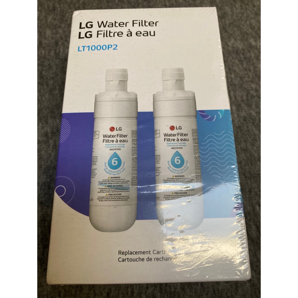 LG LT1000P2 Refrigerator Water Filter Replacement 2-Pack ADQ747935 Genuine NEW